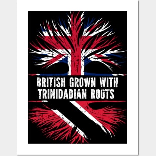 British Grown with Trinidadian Roots UK Flag England Britain Union Jack Posters and Art